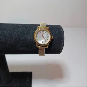 Womens TIMEX INDIGLO MOP WR30M GOLD TONE - NEW battery L1